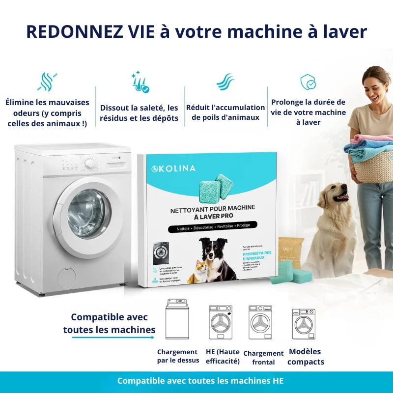 Tablettes Lave-Linge Détox