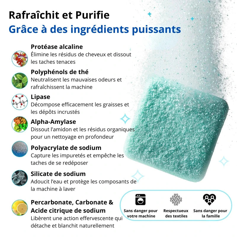 Tablettes Lave-Linge Détox
